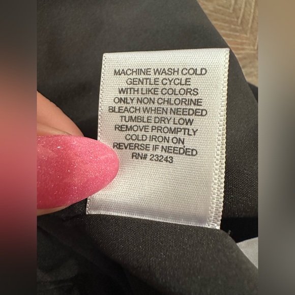 NWT New York & Company Women's Size 4 Black Sheath Dress Pleated Neck ($69.95) - Picture 10 of 14